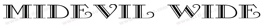 Midevil Wide Normal字体转换